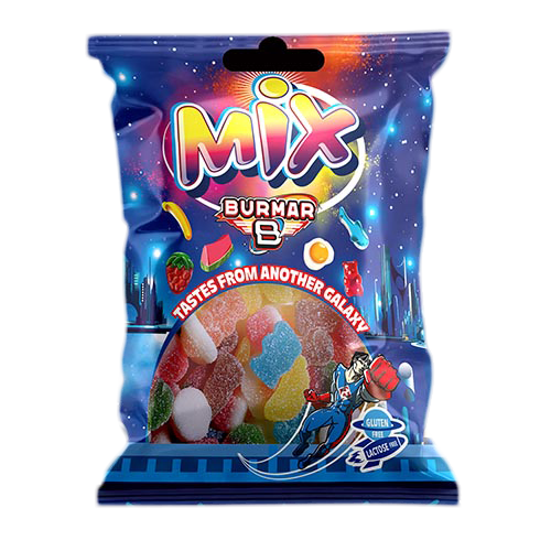 Bolsa 100g-MINI-MIX-ÁCIDO. Gomitas cubiertas de azúcar ácida