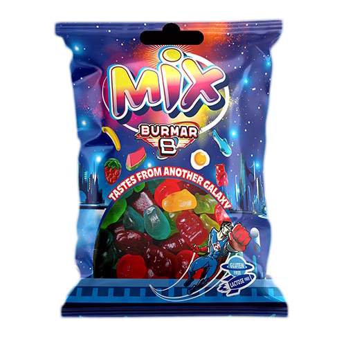 Bolsa 100g-MIXTO-GALAXY-BRILLO. Una combinación estelar de gomitas.