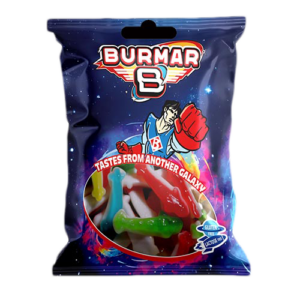 Bola 100g Tiburones Surtidos Brillo. Divertidos y coloridos tiburones de goma